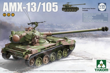 Takom 2062 1/35 French Light Tank AMX-13/105 2 in 1