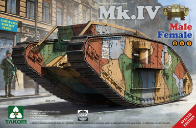 Takom 2076 1/35 WW I Heavy Battle Tank Mk.IV 2in1 Special Edition