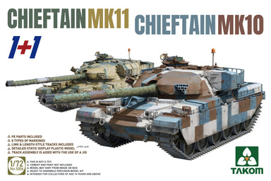 Takom 5006 1/72 Chieftain MkII & Chieftain Mk10 1+1 Kit Set