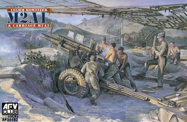 1/35 AFV Club U.S. WWII LATE VERSION 105mm HOWITZER M2A1 & CARRIAGE M2A2
