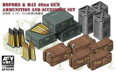 1/35 AFV Club BOFORS & M42 40mm Gun Ammunition and Accessories Set