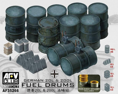 1/35 AFV Club German 20L & 200L Fuel Drums