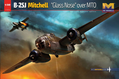 Hong Kong Model 01E24 1/32 B-25J Mitchell Glass Nose Over MTO