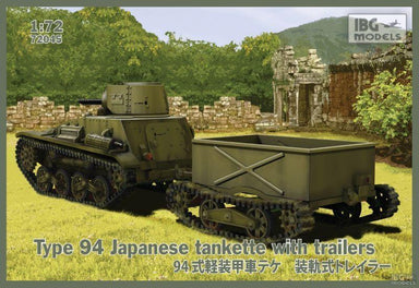 1/72 IBG Type 94 Japanese Tankette with 2 Trailers