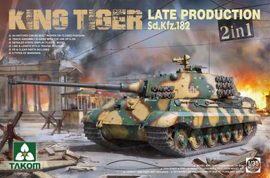 Takom 2130 1/35 Sd.Kfz182 King tiger LateProduction 2 in 1