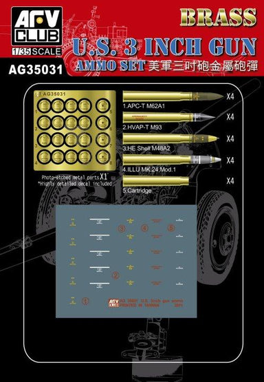 AFV Club US 3inch Gun Ammo