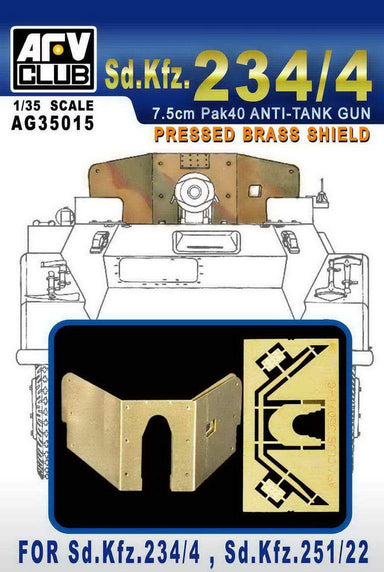 7,5cm PaK 40 Anti-Tank Gun Pressed Brass Shield