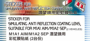 STICKER ANTI REFLECTION COATING LENS FOR M1A1 AIM/M1A2 SEP (2 VEHICLES)