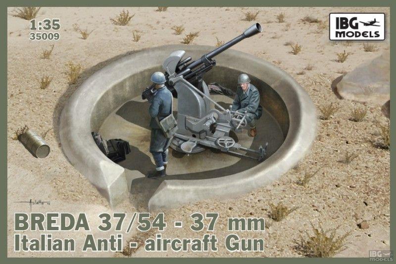 1/35 IBG Breda 37/54 - 37mm Italian Anti-Aircraft Gun