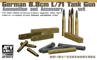 GERMAN 8.8cm L/71 TANK GUN AMMUNITION AND ACCESSORY SET