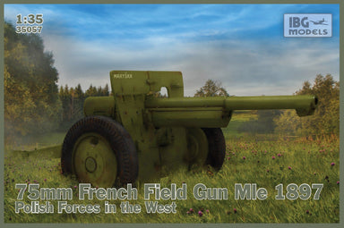 1/35 IBG 75mm French Field Gun Mle 1897 - Polish Forces