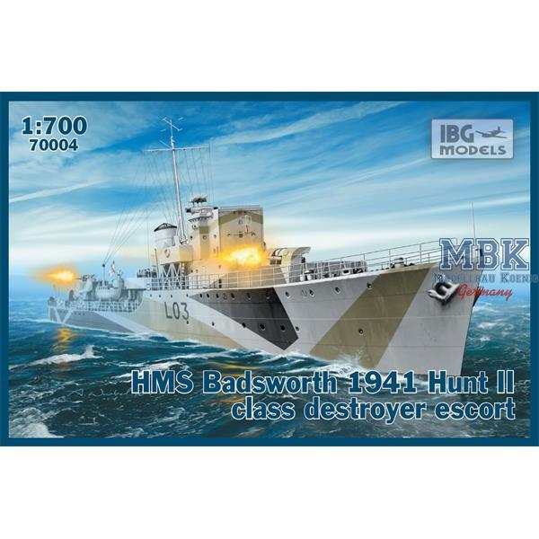 1/700 IBG HMS Badsworth 1941 Hunt II Class Destroyer